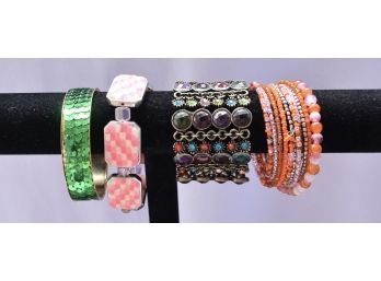 4 Multi Colored Bracelets