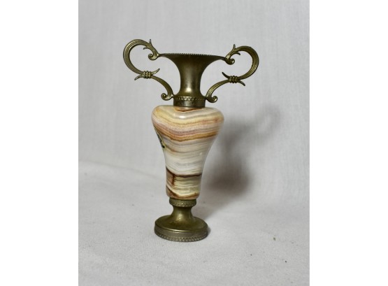 Gorgeous Italian Marble Vase 5 Inches Tall