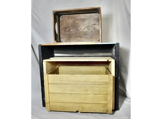 4 Wooden Crates