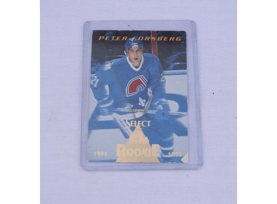 Rookie Sports Card Of Peter 'the Great' Forsberg