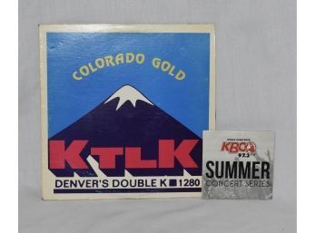 1 Vinyl Record And 1 Cd From 2 Radio Stations In Denver Colorado Cd Is Unopened