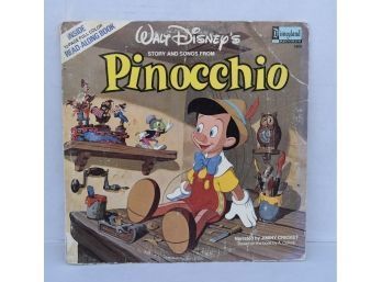 Disney's Pinocchio Story Book And Record Album