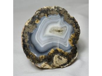 Polished Geode Approx 4 Inch Diameter
