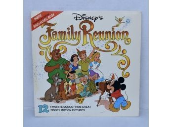 Disney's Family Reunion Sing Along  Book And Record Album