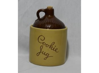 Very Cute Crock Cookie Jug By Monmouth Cookie Jars