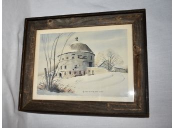 The Round Barn By Joann Bell Numbered 8/1000  19 X 15