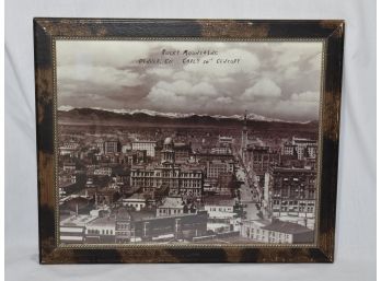 A Print Of Early Denver & The Rocky Mountains 19x23