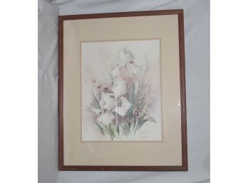 Beautiful Floral Works By Barbara Mock Signed In The Plate 26 X 32