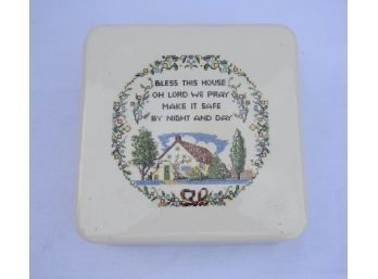 Ceramic Box With An Assortment Of Religious Items