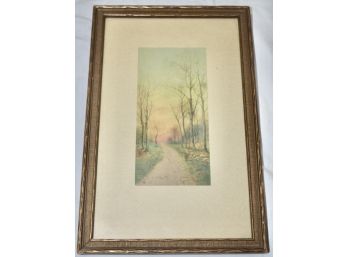 Vintage Print Of Follow The Trail    7 X 10