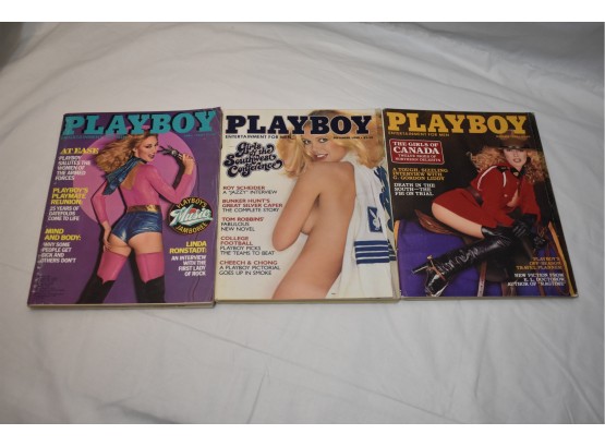 Playboy Issues 1980 April, September, October