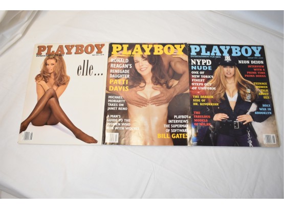 Playboy Issues From 1994 May, July, & August