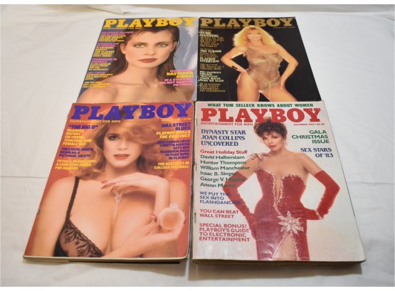 Playboy Issues From 1983 May,  August, October & December