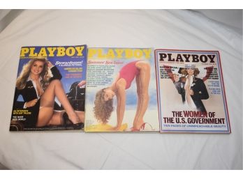 Playboy From  1980  May, July, & November