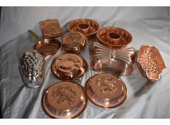 Vintage Kitchen Copper Molds