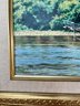 Signed Oil Painting Of Ship 2001