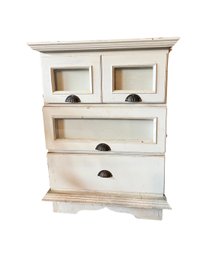 Dresser With Shell Handles And Front Drawer Insert Panels