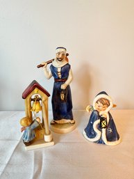 Goebel Hummel Nativity Set Pieces And Girl With Church Bell