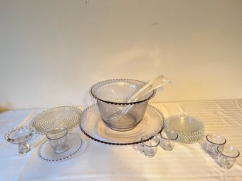 Boopie Bubble Glass Punch Bowl With Cups & More