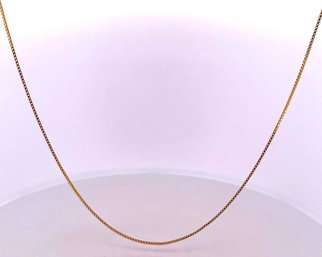 14K SOLID YELLOW GOLD CHAIN NECKLACE  6.66 GRAMS 24 INCHES GEMSTONE JEWELRY