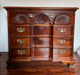 American Drew Dresser Carved Shell Drawers