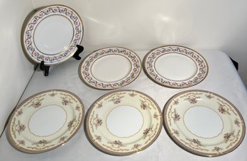 3 Limoges Plates & 3 Noritake China Plates