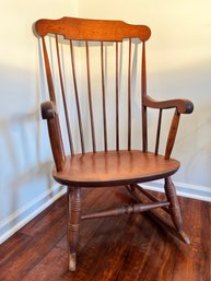 Vintage Nichols & Stone Wooden Rocking Chair