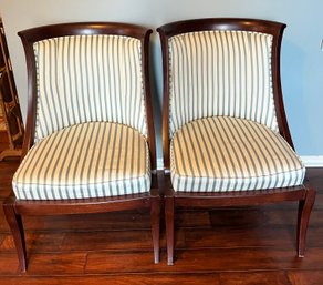 Upholstered Ethen Allen Chairs