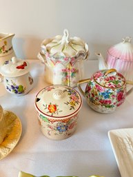 Vintage Jam Jar, Sugar Dishes, Hand Painted Plates, Asparagus Limoges More