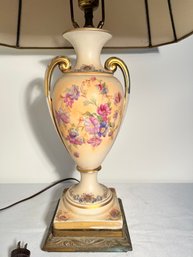 Antique Hand Painted Urn Lamp