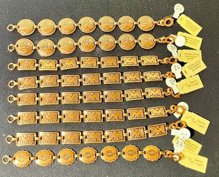 Lot 8 Vintage New (Old Stock) Sunrise Copper Navajo Bracelets