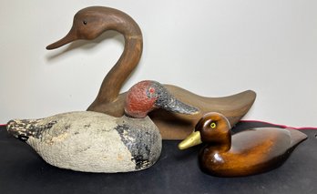 Antique Vintage Duck Goose Swan Decoy Lot