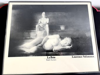 La Baie Bath Scene Print Laurence Salzmann 1979