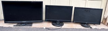 TV And 2 Monitors