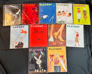 PLAYBOY MAGAZINE LOT 1959 MONTHLY ISSUES
