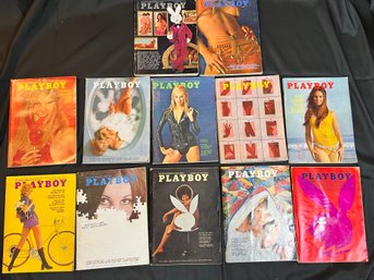 PLAYBOY MAGAZINE LOT 1971 COMPLETE YEAR MONTHLY ISSUEA