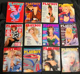 PLAYBOY MAGAZINE LOT 1986 COMPLETE YEAR MONTHLY ISSUES