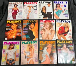 PLAYBOY MAGAZINE LOT 1990 COMPLETE YEAR MONTHLY ISSUES