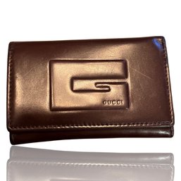 GUCCI Vintage 6 Hooks Key Case Holder Leather Wallet