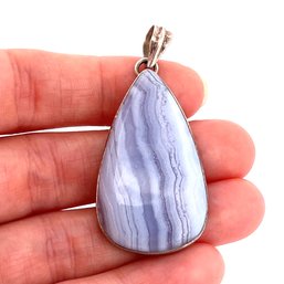 STERLING SILVER AGATE PENDANT 925 JEWELRY
