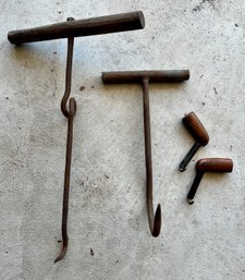 Antique Hand Forged Hooks