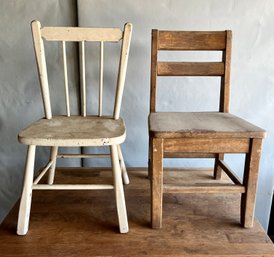 2 Vintage Childrens Chairs