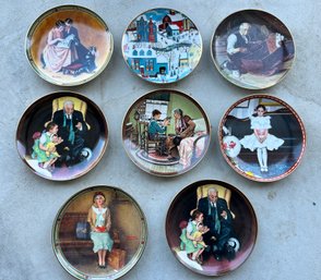 Lot Of Norman Rockwell Plates
