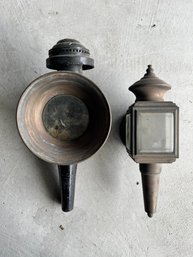 2 Antique Coach Lanterns / Lighting Fixtures