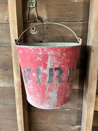 Vintage Hanging Fire Bucket / Pail