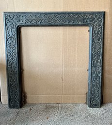Antique Iron Fireplace Frame