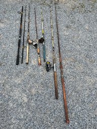 Group Of Fishing Poles