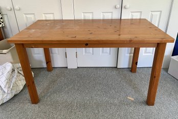 COUNTRY WORK TABLE OR SMALL DINING TABLE - KNOTTY PINE