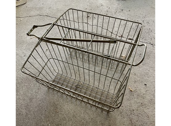 Vintage Wire Twin Rear Carrier Bicycle Basket