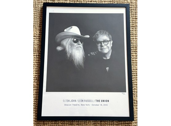 Editioned Elton John & Leon Russel The Union Concert 2010 Poster